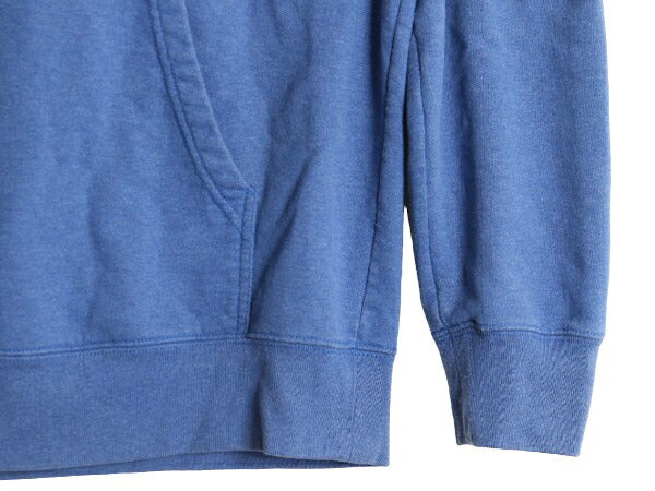 ノースフェイス プリント スウェット フード パーカー メンズ L / 古着 The North Face スエット プルオーバー 裏起毛 トレーナー ブルー