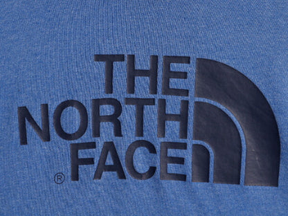ノースフェイス プリント スウェット フード パーカー メンズ L / 古着 The North Face スエット プルオーバー 裏起毛 トレーナー ブルー