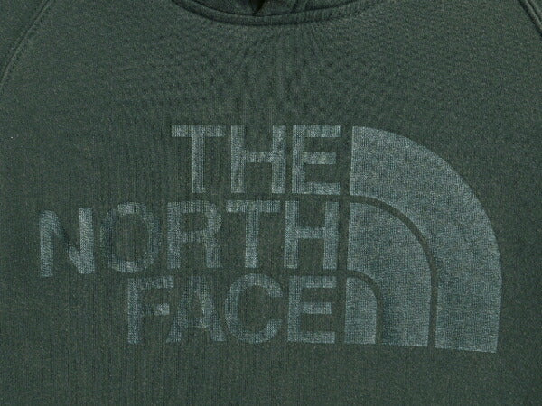 ノースフェイス ロゴ プリント スウェット フード パーカー レディース М 古着 The North Face 裏起毛 トレーナー プルオーバー グリーン