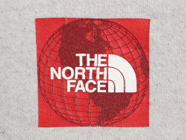 ノースフェイス プリント スウェット フード パーカー レディース S The North Face トレーナー プルオーバー スエット アウトドア グレー