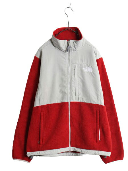 ノースフェイス デナリ ジャケット レディース XL 古着 The North Face DENALI アウトドア フリース ナイロン ブルゾン フルジップ 2トーン