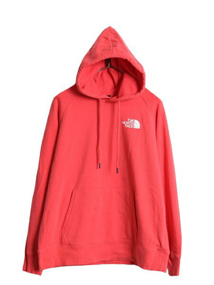 ノースフェイス 両面 プリント スウェット フード パーカー レディース L 古着 The North Face アウトドア トレーナー プルオーバー 裏起毛