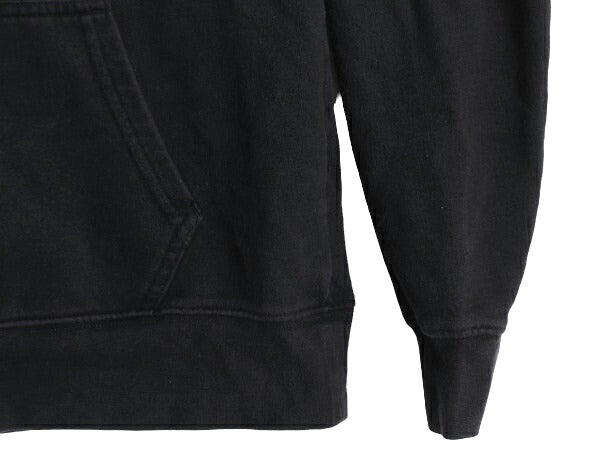 US企画 ノースフェイス プリント スウェット フード パーカー レディース М 古着 The North Face アウトドア トレーナー 裏起毛 ブラック