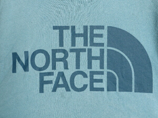 ノースフェイス プリント スウェット フード パーカー メンズ М 古着 The North Face プルオーバー 裏起毛 トレーナー アウトドア ブルー