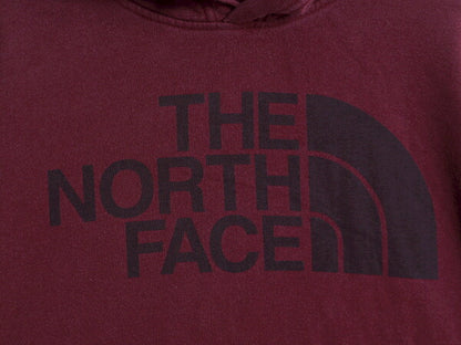ノースフェイス プリント スウェット フード パーカー メンズ L The North Face プルオーバー 裏起毛 トレーナー アウトドア バーガンディ