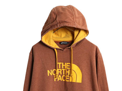 ノースフェイス ロゴ プリント スウェット フード パーカー メンズ L The North Face 裏起毛 トレーナー プルオーバー アウトドア ツートン