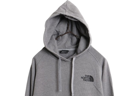 ノースフェイス 両面 プリント スウェット フード パーカー レディース М The North Face プルオーバー 裏起毛 トレーナー アウトドア 灰