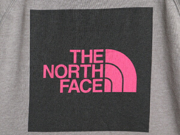 ノースフェイス 両面 プリント スウェット フード パーカー レディース М The North Face プルオーバー 裏起毛 トレーナー アウトドア 灰