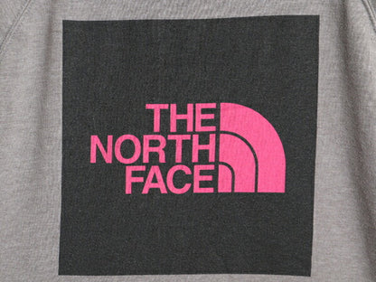 ノースフェイス 両面 プリント スウェット フード パーカー レディース М The North Face プルオーバー 裏起毛 トレーナー アウトドア 灰
