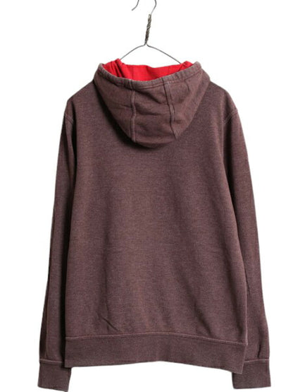 ノースフェイス 迷彩 ロゴ プリント スウェット フード パーカー メンズ М 古着 The North Face プルオーバー 裏起毛 トレーナー ツートン
