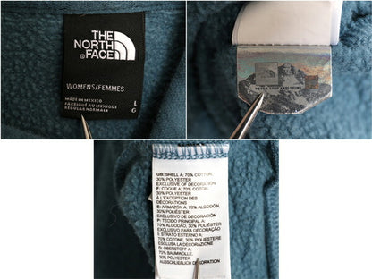 US企画 ノースフェイス プリント スウェット フード パーカー レディース L / The North Face アウトドア プルオーバー トレーナー 裏起毛