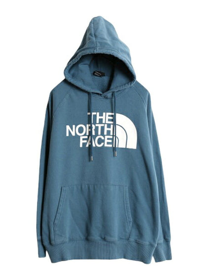US企画 ノースフェイス プリント スウェット フード パーカー レディース L / The North Face アウトドア プルオーバー トレーナー 裏起毛