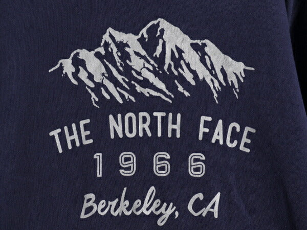 ノースフェイス プリント スウェット フード パーカー メンズ М The North Face 裏起毛 トレーナー プルオーバー アウトドア ツートン 紺