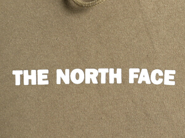 ノースフェイス 両面 プリント スウェット フード パーカー メンズ L The North Face プルオーバー 裏起毛 トレーナー アウトドア ベージュ