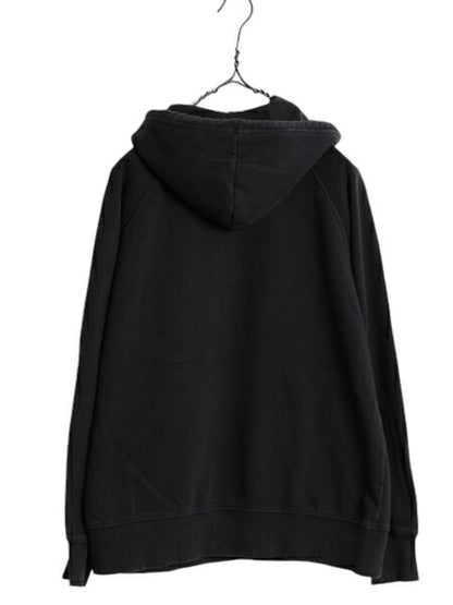 US企画 ノースフェイス プリント スウェット フード パーカー レディース M The North Face プルオーバー 裏起毛 トレーナー アウトドア 黒