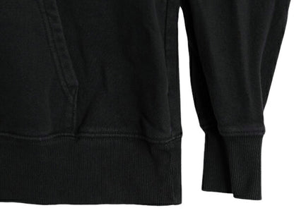 US企画 ノースフェイス プリント スウェット フード パーカー レディース M The North Face プルオーバー 裏起毛 トレーナー アウトドア 黒