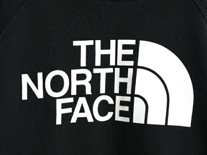 US企画 ノースフェイス プリント スウェット フード パーカー レディース M The North Face プルオーバー 裏起毛 トレーナー アウトドア 黒
