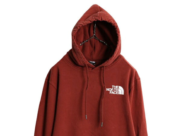 US企画 ノースフェイス 両面 プリント スウェット フード パーカー メンズ М / The North Face アウトドア トレーナー プルオーバー 薄手