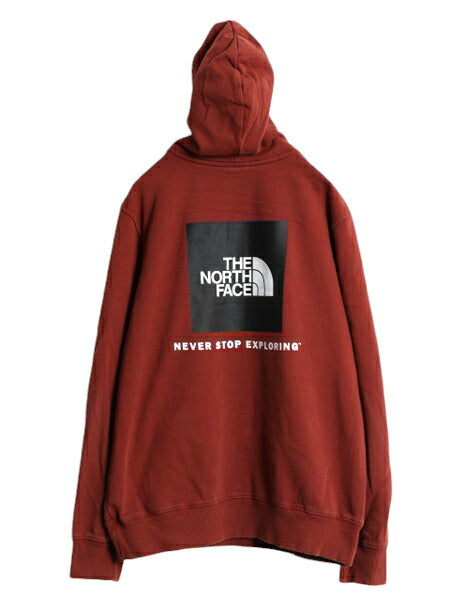 US企画 ノースフェイス 両面 プリント スウェット フード パーカー メンズ М / The North Face アウトドア トレーナー プルオーバー 薄手