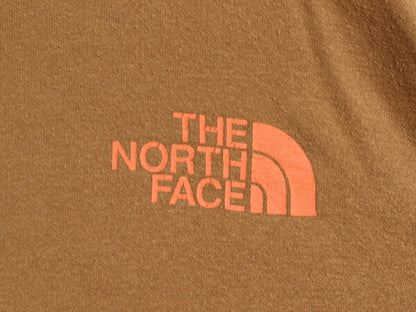 ノースフェイス 両面 プリント スウェット フード パーカー メンズ М 程 古着 The North Face プルオーバー 裏起毛 トレーナー アウトドア