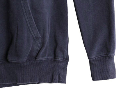 US企画 ノースフェイス プリント スウェット フード パーカー メンズ S The North Face プルオーバー 裏起毛 トレーナー ベア イラスト 紺