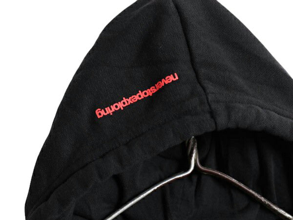 ノースフェイス 両面 プリント スウェット フード パーカー レディース XL The North Face プルオーバー 裏起毛 トレーナー アウトドア 黒