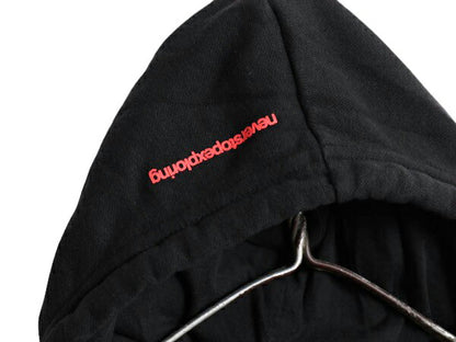 ノースフェイス 両面 プリント スウェット フード パーカー レディース XL The North Face プルオーバー 裏起毛 トレーナー アウトドア 黒