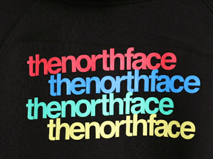 ノースフェイス 両面 プリント スウェット フード パーカー レディース XL The North Face プルオーバー 裏起毛 トレーナー アウトドア 黒