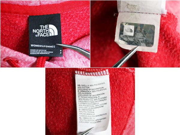 ノースフェイス プリント スウェット フード パーカー レディース S The North Face ボックスロゴ ワッペン アウトドア トレーナー 裏起毛
