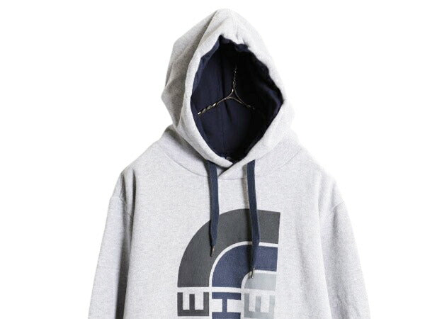 ノースフェイス プリント スウェット フード パーカー メンズ М / The North Face プルオーバー 裏起毛 トレーナー アウトドア ツートン