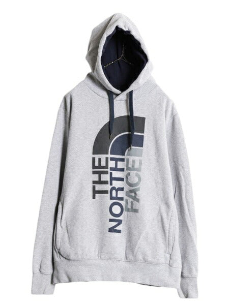 ノースフェイス プリント スウェット フード パーカー メンズ М / The North Face プルオーバー 裏起毛 トレーナー アウトドア ツートン