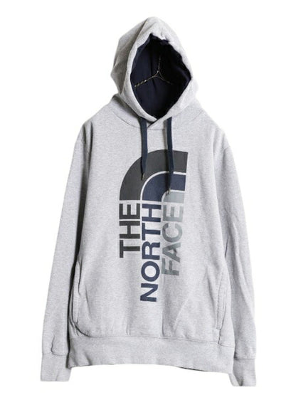 ノースフェイス プリント スウェット フード パーカー メンズ М / The North Face プルオーバー 裏起毛 トレーナー アウトドア ツートン