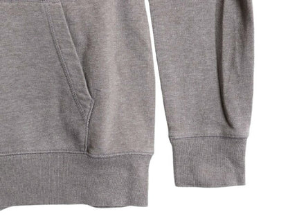 ノースフェイス スウェット フード パーカー メンズ L / 古着 The North Face プルオーバー 裏起毛 トレーナー アウトドア ワンポイント 灰