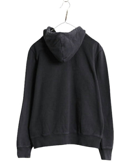 ノースフェイス プリント スウェット フード パーカー メンズ S 古着 The North Face プルオーバー 裏起毛 トレーナー アウトドア ブラック