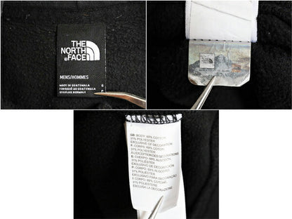 ノースフェイス プリント スウェット フード パーカー メンズ S 古着 The North Face プルオーバー 裏起毛 トレーナー アウトドア ブラック