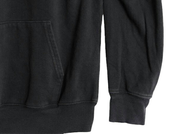 ノースフェイス プリント スウェット フード パーカー メンズ М 程 The North Face プルオーバー 裏起毛 トレーナー アウトドア ブラック