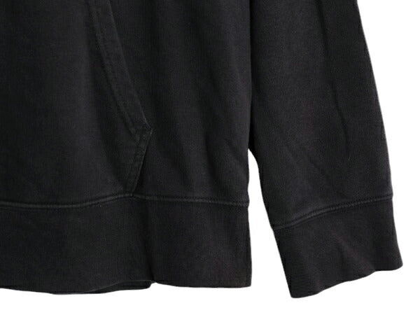 ノースフェイス プリント スウェット フード パーカー メンズ L 古着 The North Face プルオーバー 裏起毛 トレーナー アウトドア 薄手 黒