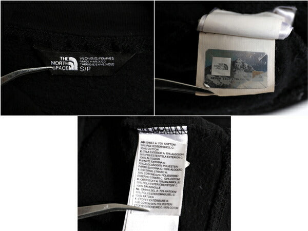 ノースフェイス プリント スウェット フード パーカー レディース S 古着 The North Face プルオーバー 裏起毛 トレーナー アウトドア 薄手