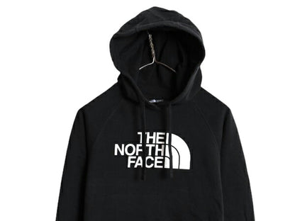 ノースフェイス プリント スウェット フード パーカー レディース S 古着 The North Face プルオーバー 裏起毛 トレーナー アウトドア 薄手