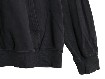 ノースフェイス プリント スウェット フード パーカー メンズ L 古着 The North Face プルオーバー 裏起毛 トレーナー アウトドア ブラック
