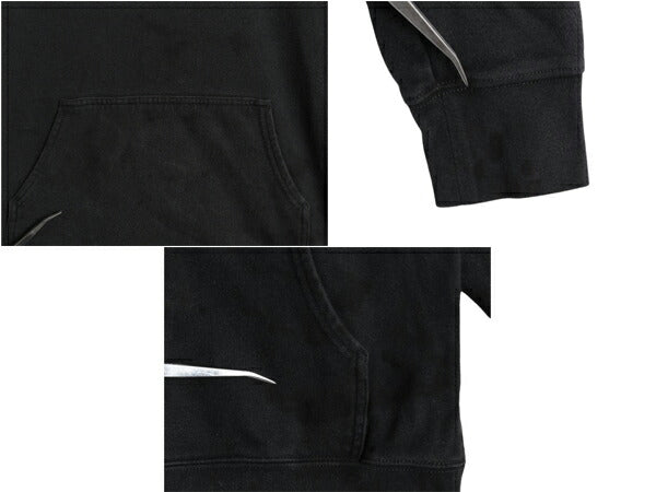 US企画 ノースフェイス プリント スウェット フード パーカー レディース М / The North Face プルオーバー 裏起毛 トレーナー ブラック