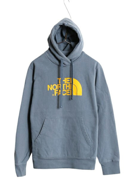 ノースフェイス プリント スウェット フード パーカー メンズ S 程/ The North Face プルオーバー 裏起毛 トレーナー アウトドア シンプル
