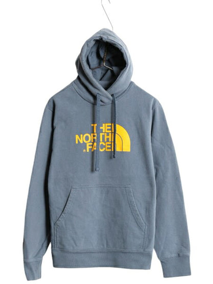 ノースフェイス プリント スウェット フード パーカー メンズ S 程/ The North Face プルオーバー 裏起毛 トレーナー アウトドア シンプル