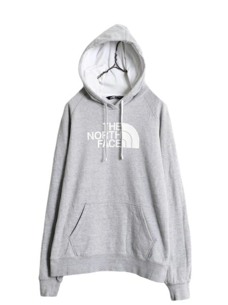 ノースフェイス プリント スウェット フード パーカー レディース L / The North Face トレーナー プルオーバー アウトドア 裏起毛 2トーン