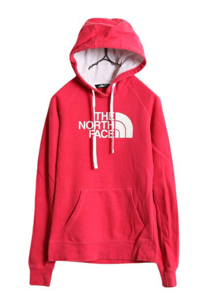 ノースフェイス プリント スウェット フード パーカー レディース XS The North Face トレーナー プルオーバー アウトドア ツートン 裏起毛