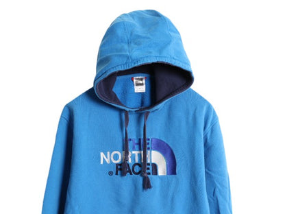 ノースフェイス ロゴ 刺繍 スウェット フード パーカー メンズ М / The North Face プルオーバー トレーナー アウトドア 裏起毛 ツートン