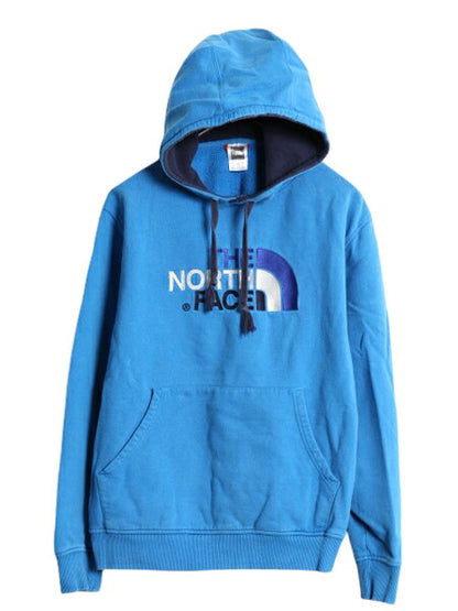 ノースフェイス ロゴ 刺繍 スウェット フード パーカー メンズ М / The North Face プルオーバー トレーナー アウトドア 裏起毛 ツートン