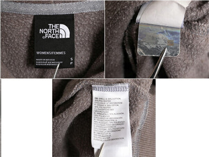 ノースフェイス プリント スウェット フード パーカー レディース S 古着 The North Face プルオーバー トレーナー 裏起毛 アウトドア 薄手