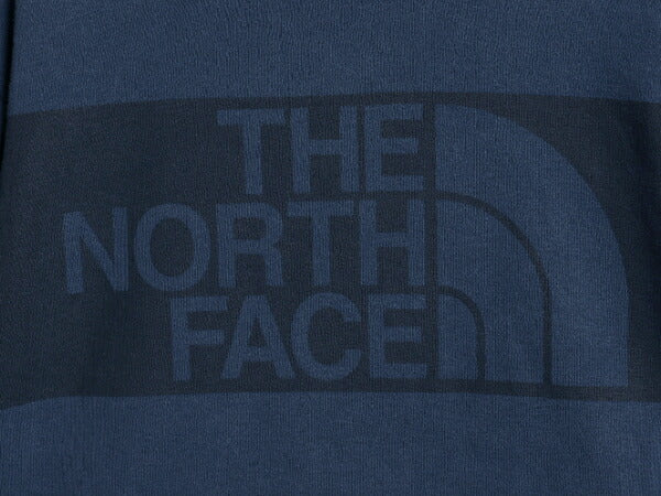 US企画 ノースフェイス プリント スウェット フード パーカー メンズ XL 古着 The North Face アウトドア スエット プルオーバー ネイビー