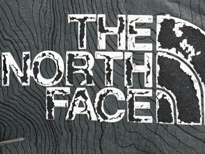 ノースフェイス 両面 プリント スウェット フード パーカー メンズ XL The North Face アウトドア トレーナー プルオーバー 薄手 ブラック